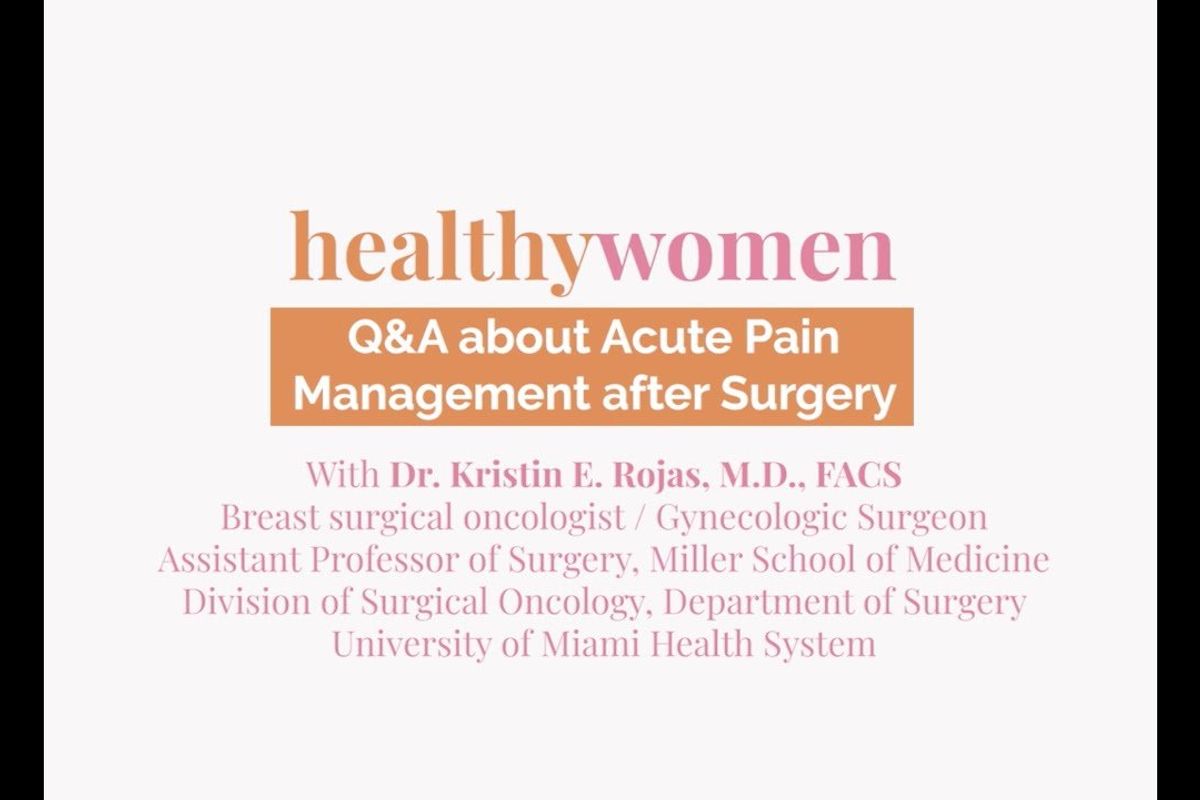 Managing Postsurgical Pain