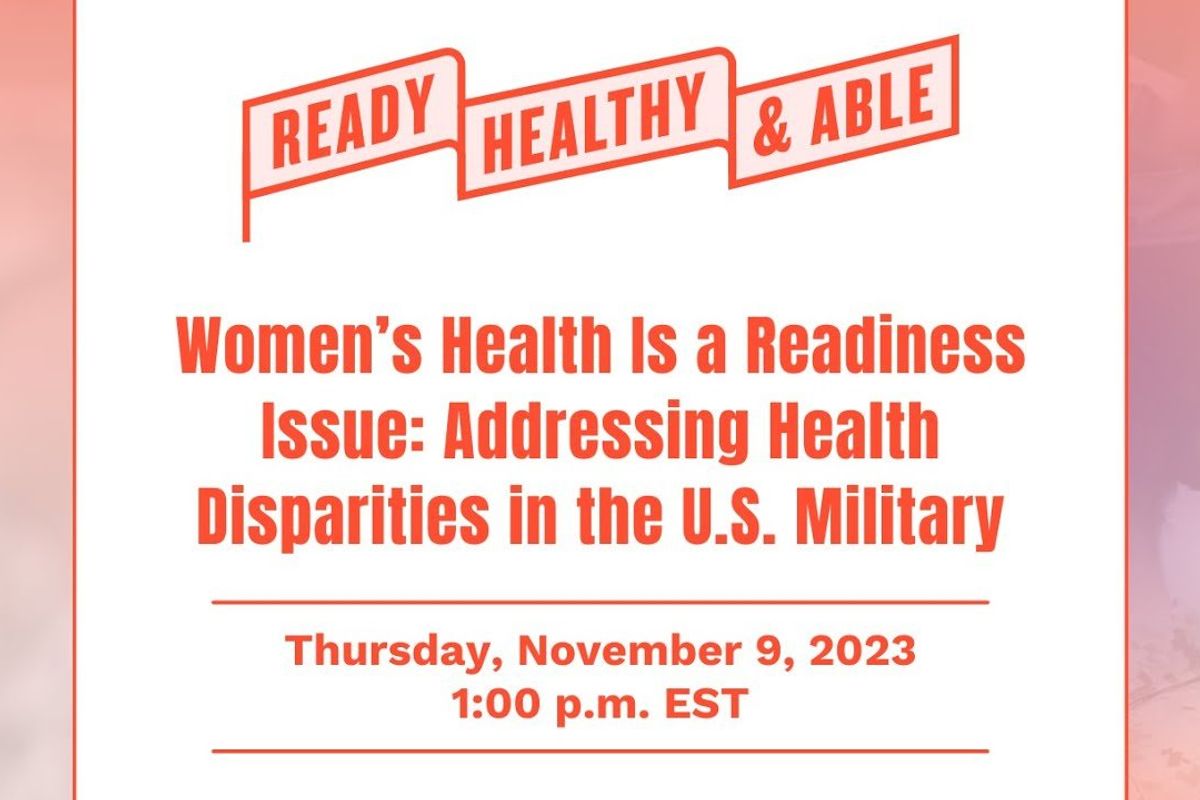 Policy Briefing: Women’s Health Is a Readiness Issue