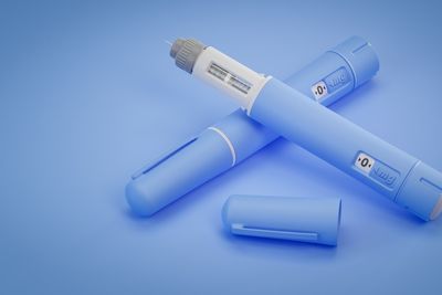 Two dosing pens of a fictitious drug used for weight loss 
