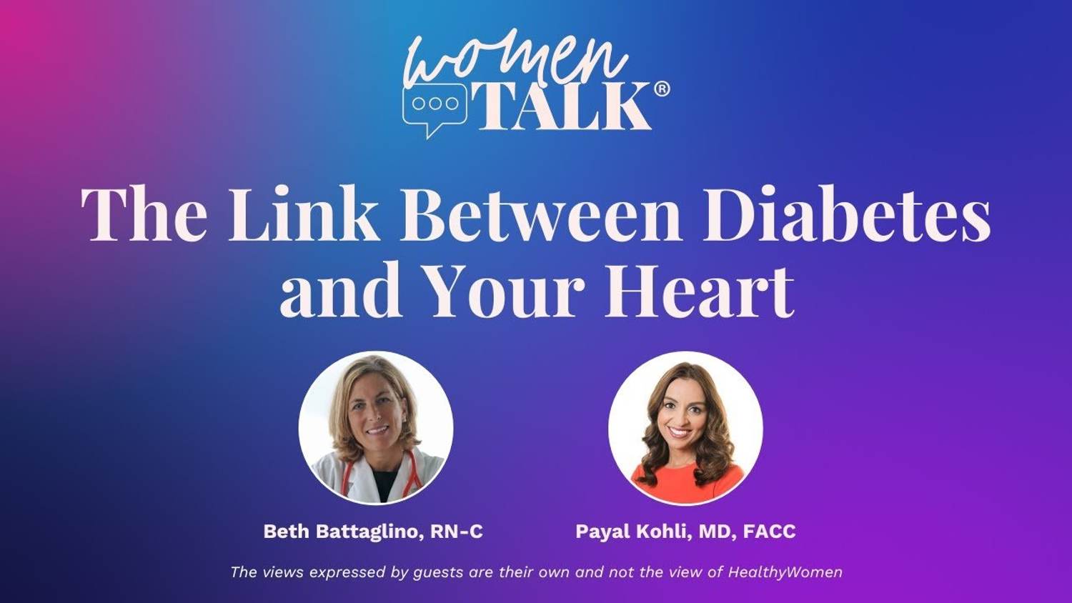 WomenTalk: The Link Between Diabetes and Your Heart