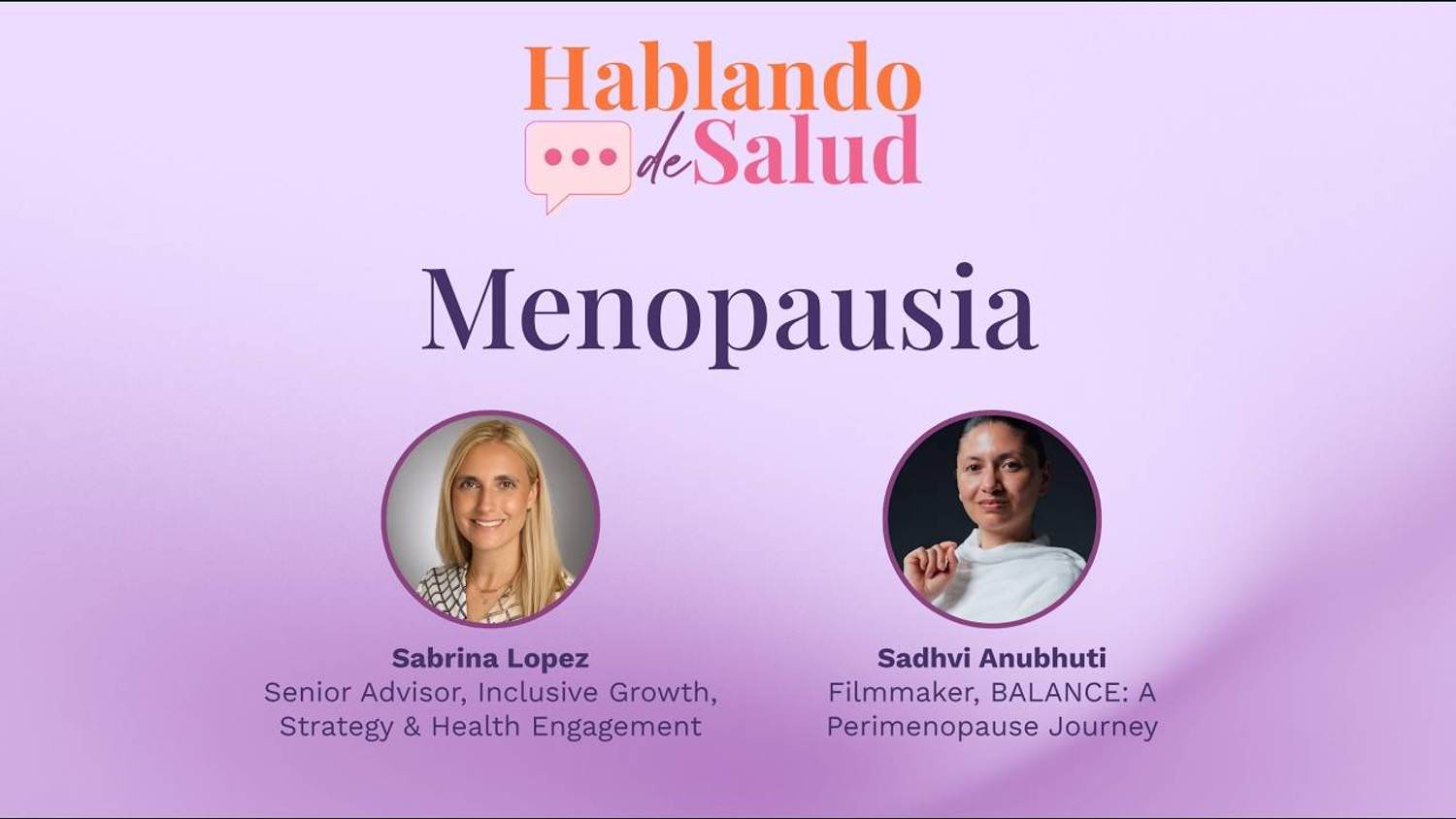 Hablando de salud: Menopausia