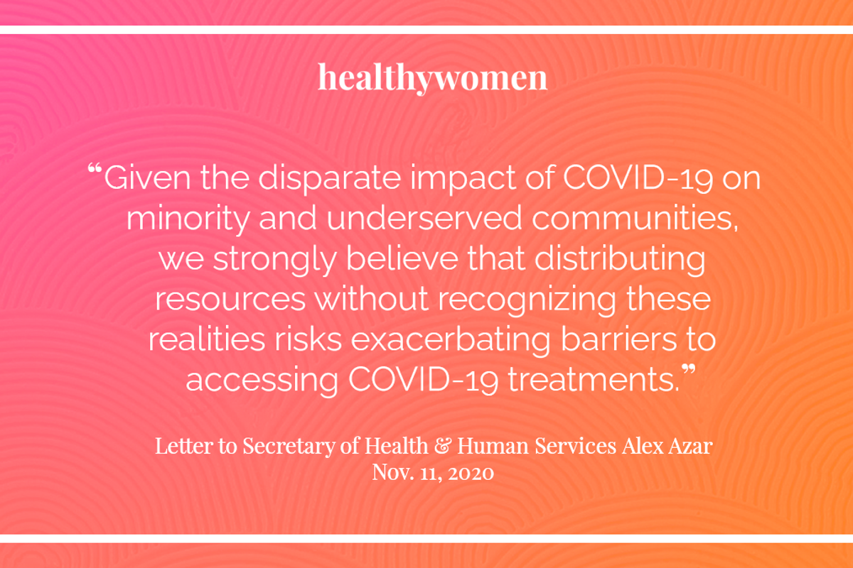 HealthyWomen Joins National Health Organizations in Letter to HHS Secretary Alex Azar About Access to COVID-19 Treatment