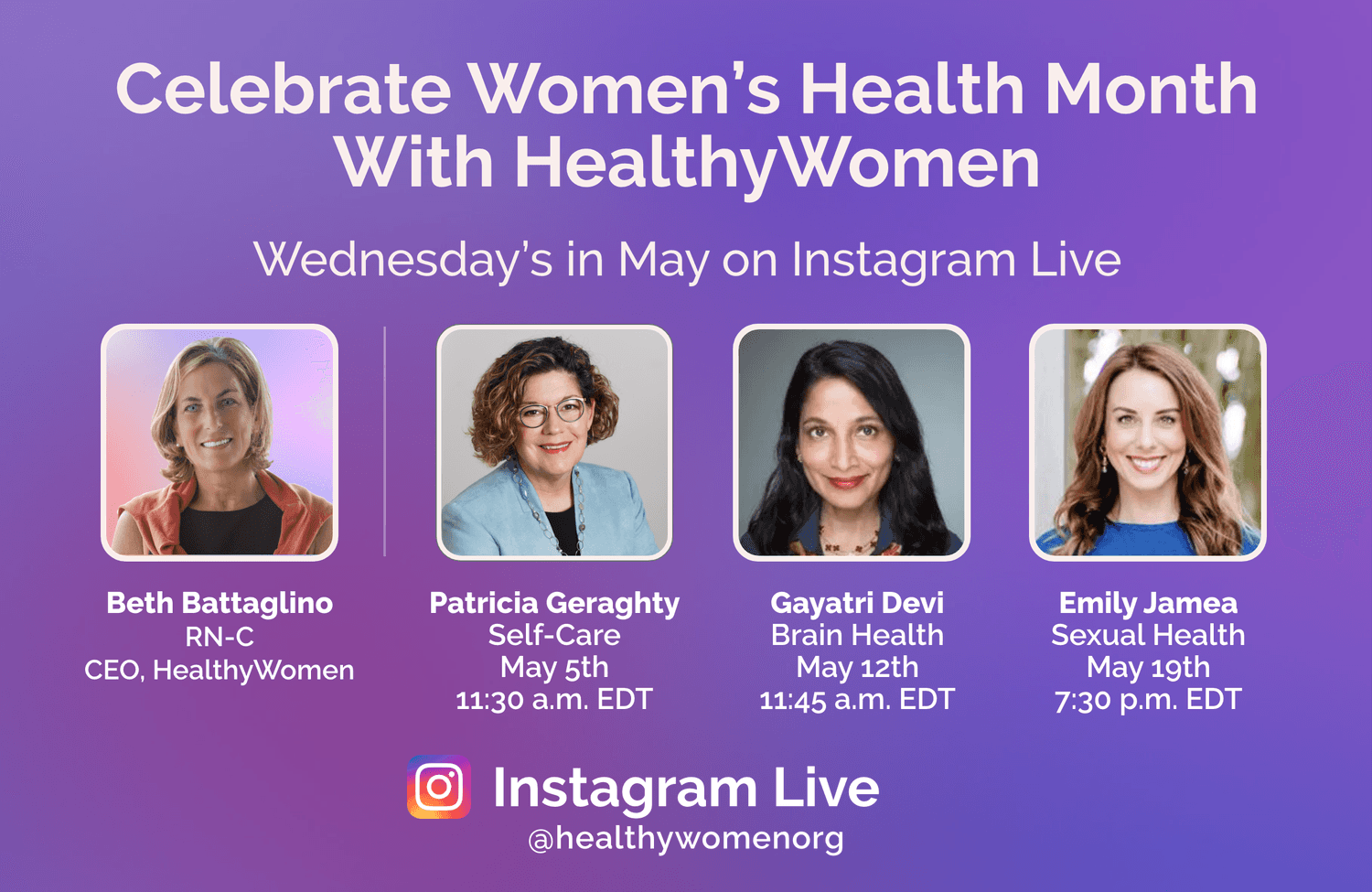 Celebrate Women’s Health Month With HealthyWomen