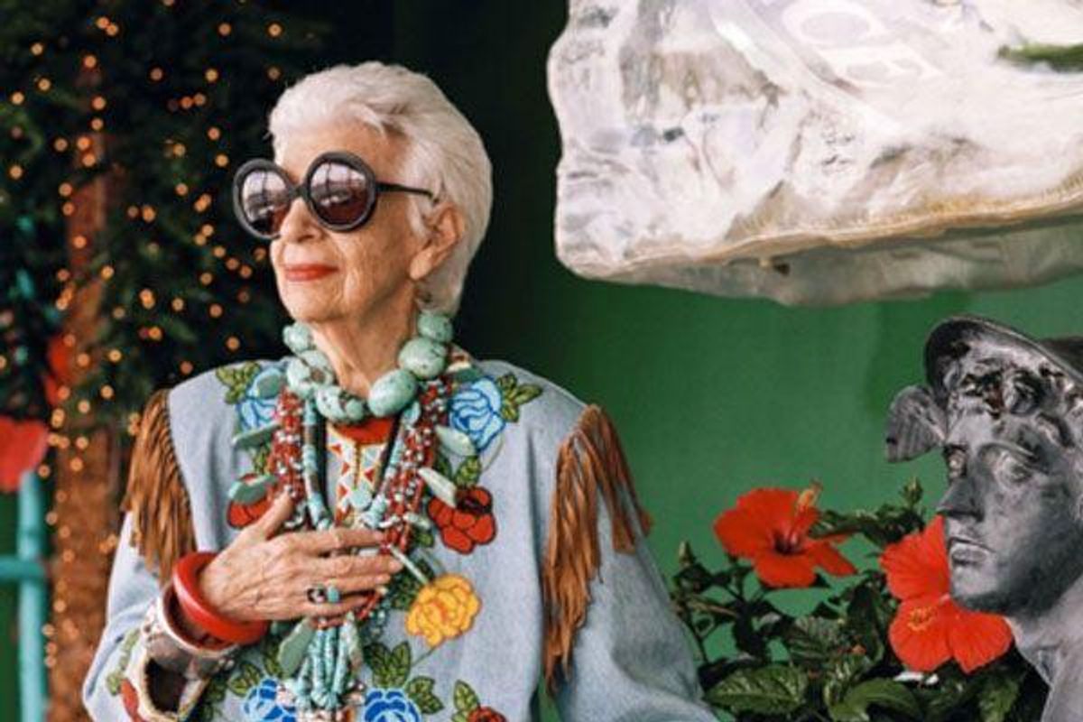 Iris Apfel in IRIS, a Magnolia Pictures release. Photo credit: (c) Bruce Weber.