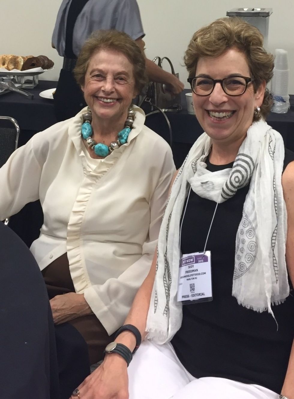 It was wonderful to meet world renowned food critic Mimi Sheraton.