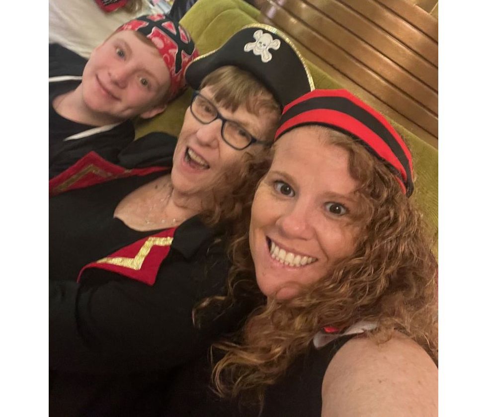 Jaclyn with her mother and nephew.
