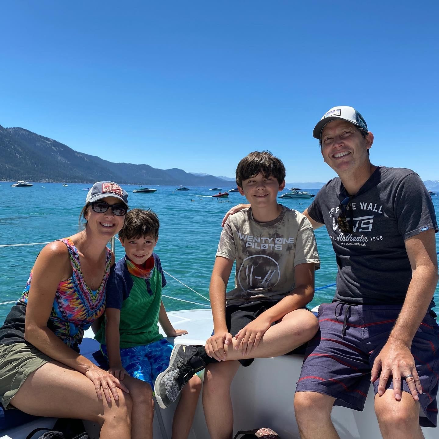 Jacque and her family enjoying a vacation in Lake Tahoe in 2021