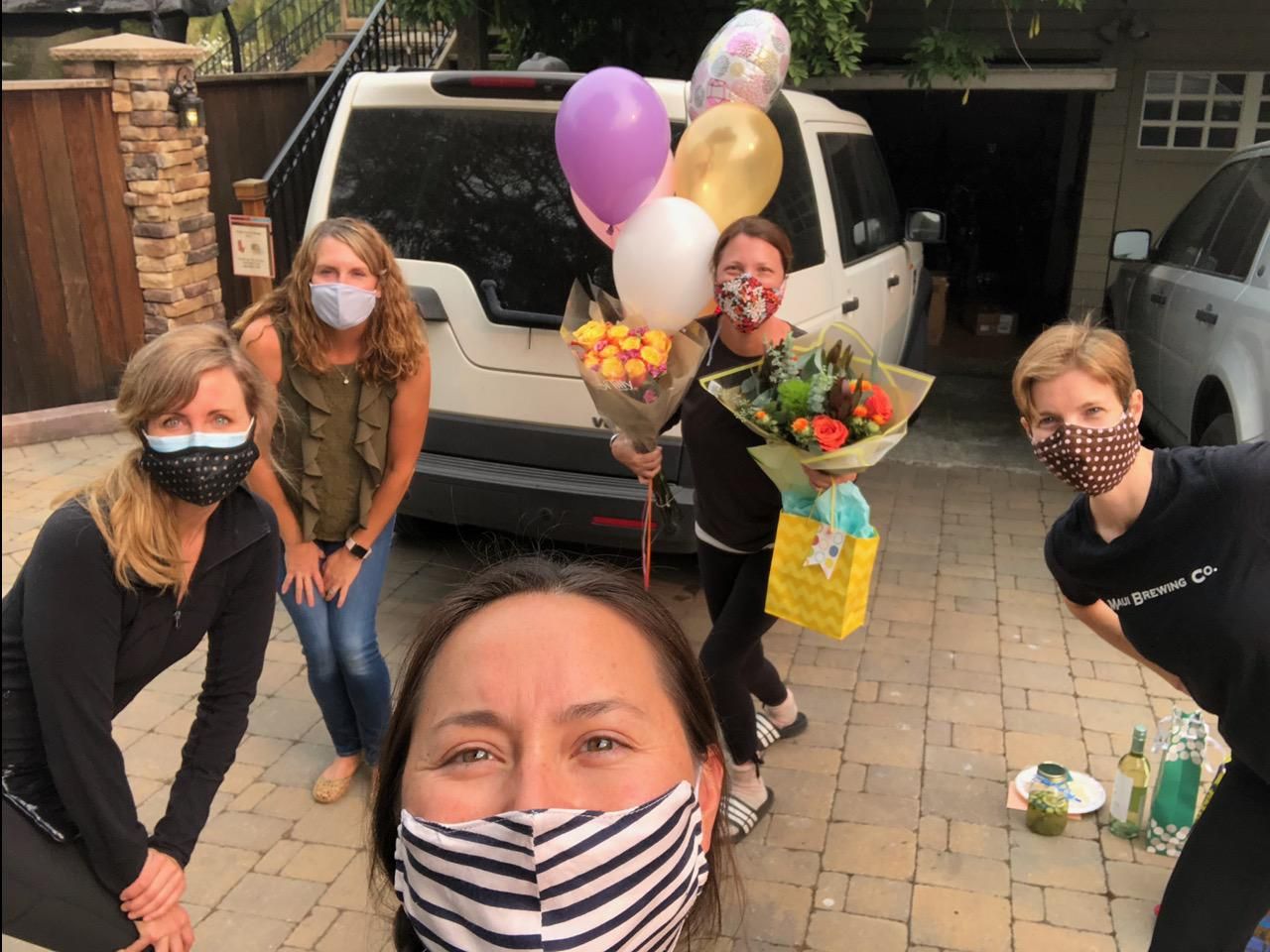 Jacque\u2019s friends \u2014 with balloons! 2020