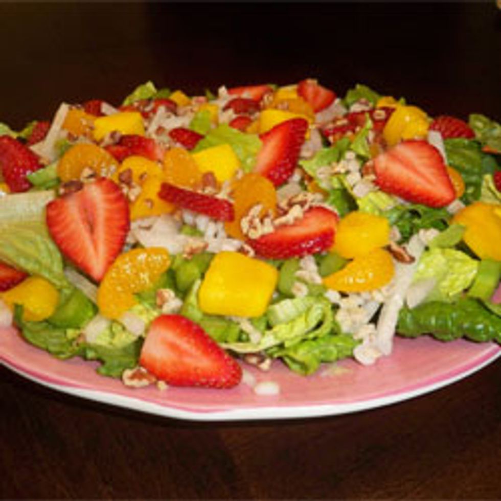 Jicama and Strawberry Salad