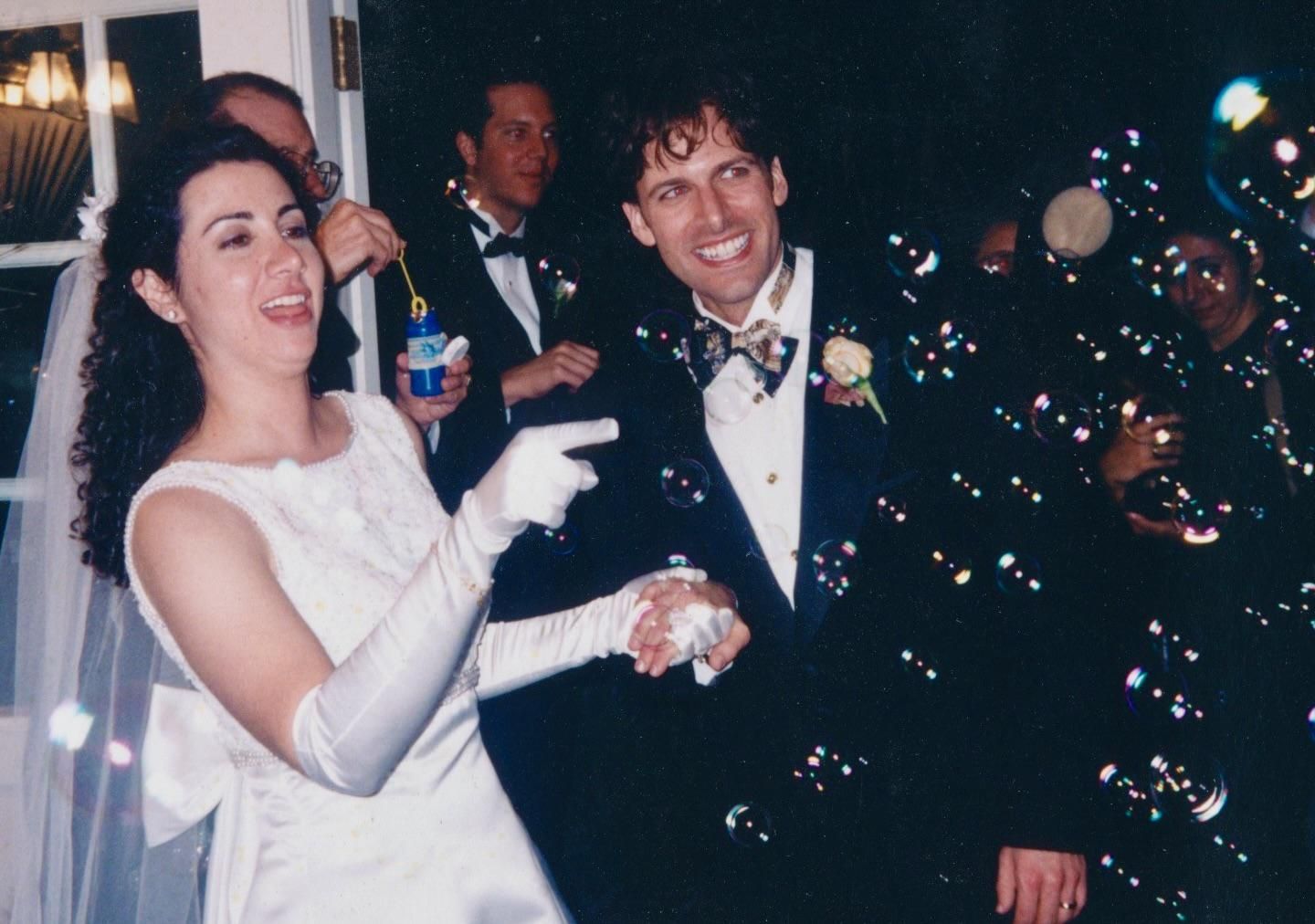 Joe and Lori LoCicero at their wedding, 1996. 