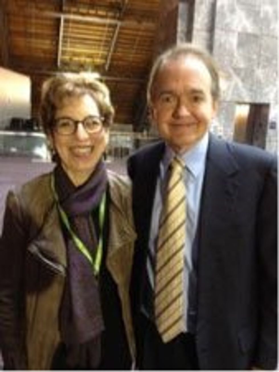 Judi Freedman with John Gray, author of Men Are from Mars, Women Are from Venus.