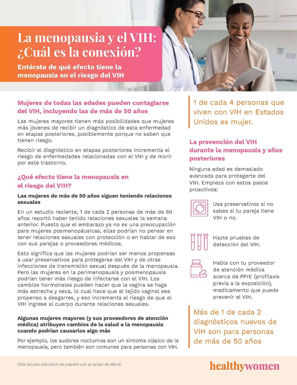 La menopausia y el VIH: \u00bfCu\u00e1l es la conexi\u00f3n? click to view pdf