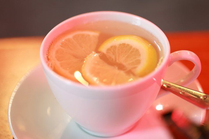 Lemon tea with honey