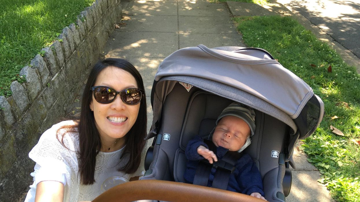 Lisa and her baby, 2021