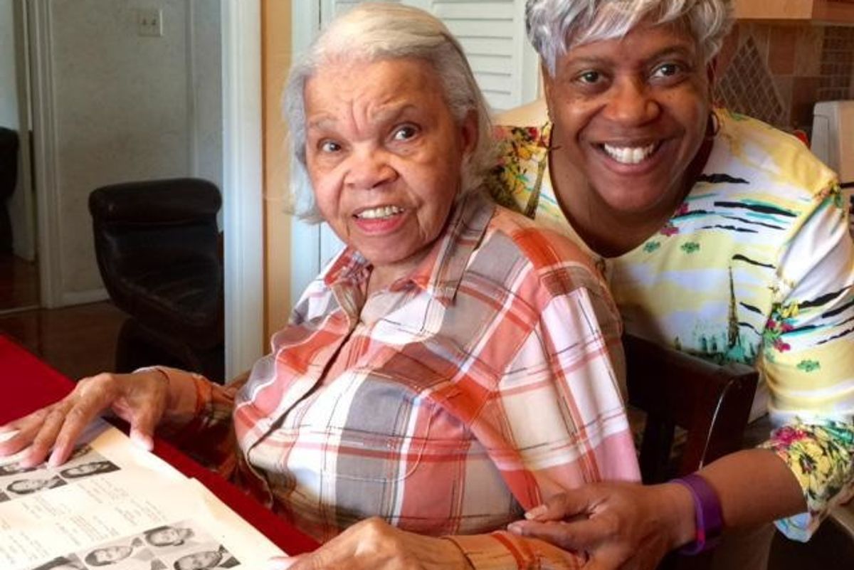Loretta Woodward Veney and her mother, Doris Woodward, in 2016