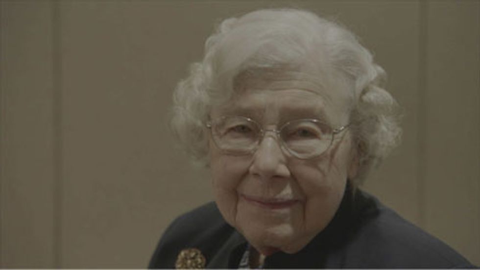 Martha Kamin smiles as she shares old stories with her husband, Ed. (Photo credit: Asylum Entertainment)