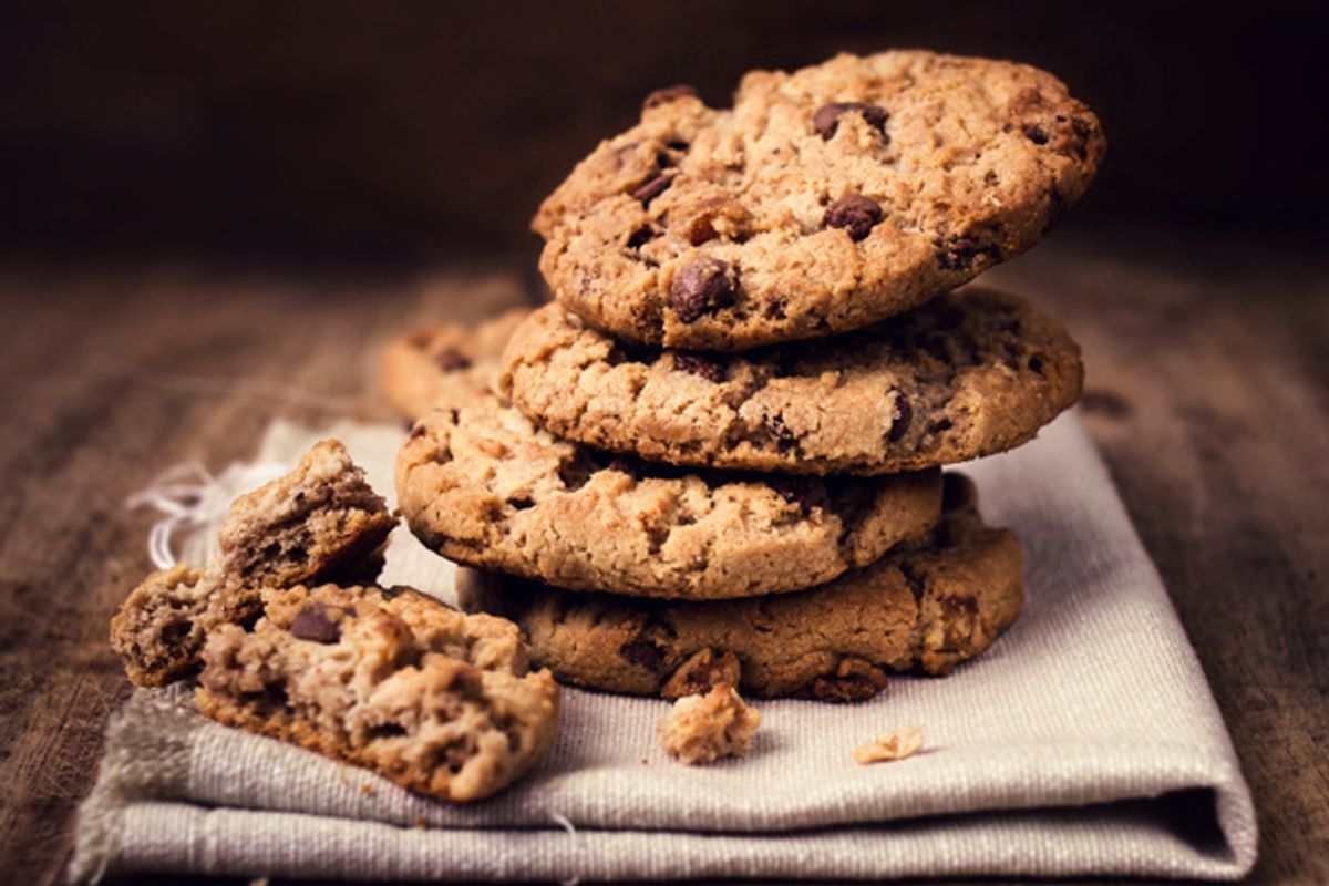 Matcha Almond Chocolate Chip Sable