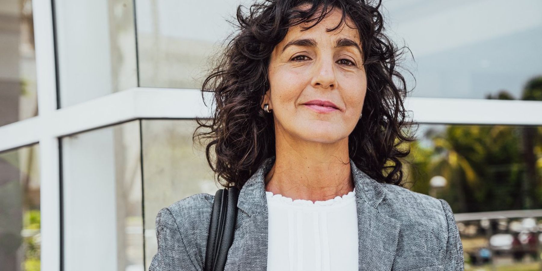 mature businesswoman outdoors