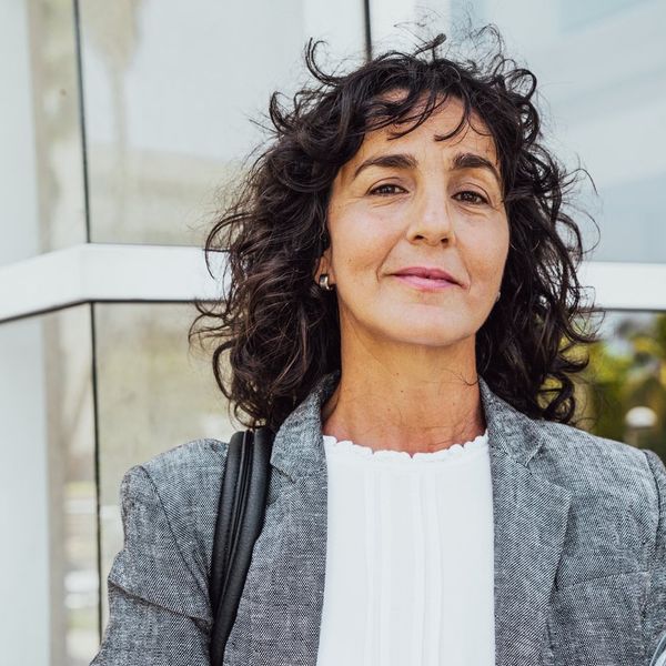 mature businesswoman outdoors