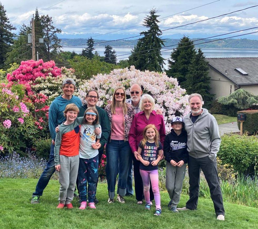 Maureen and her extended family, 2025