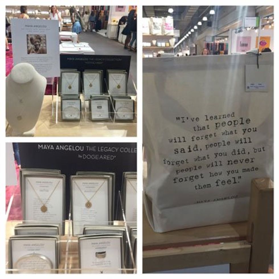 Maya Angelou-inspired jewelry and gifts.