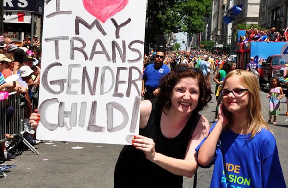 mom supporting transgender child
