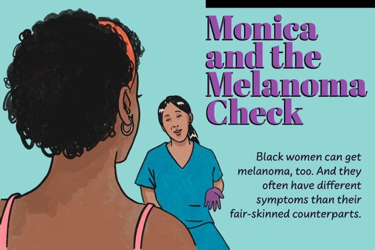 Monica and the Melanoma Check comic