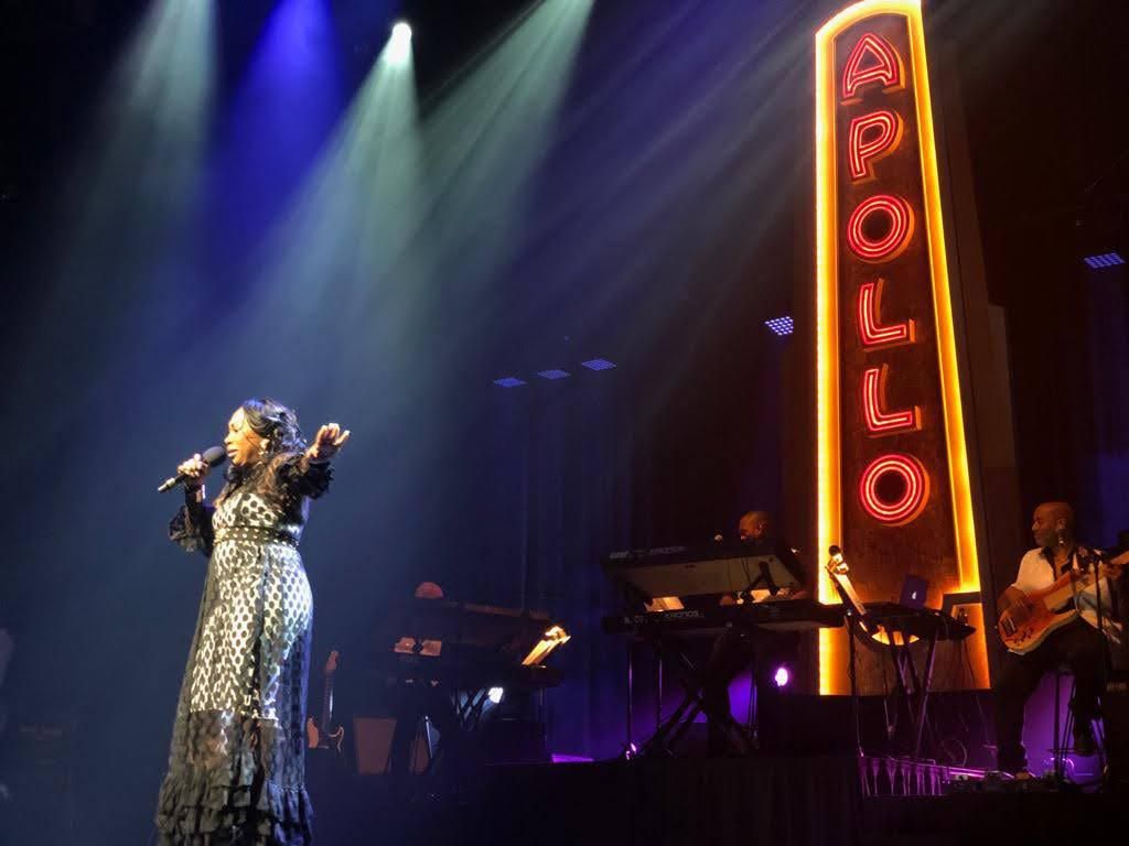 Monique Denise performing at the legendary Apollo Theater in 2019