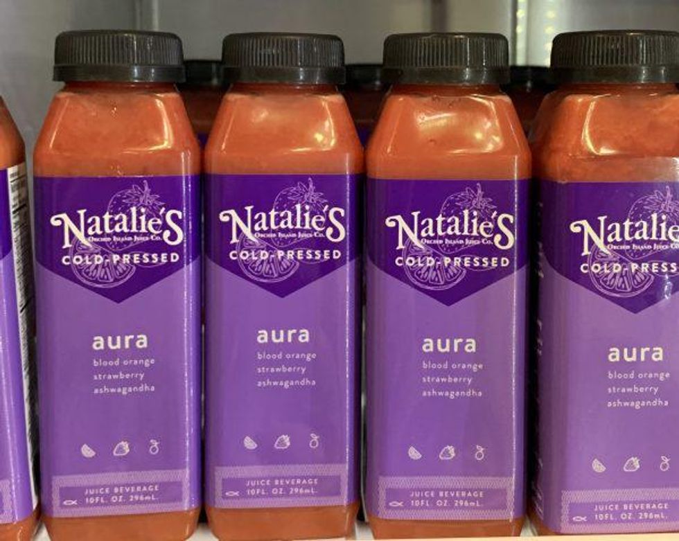 Natalie's introduced holistic juices with different wellness properties.