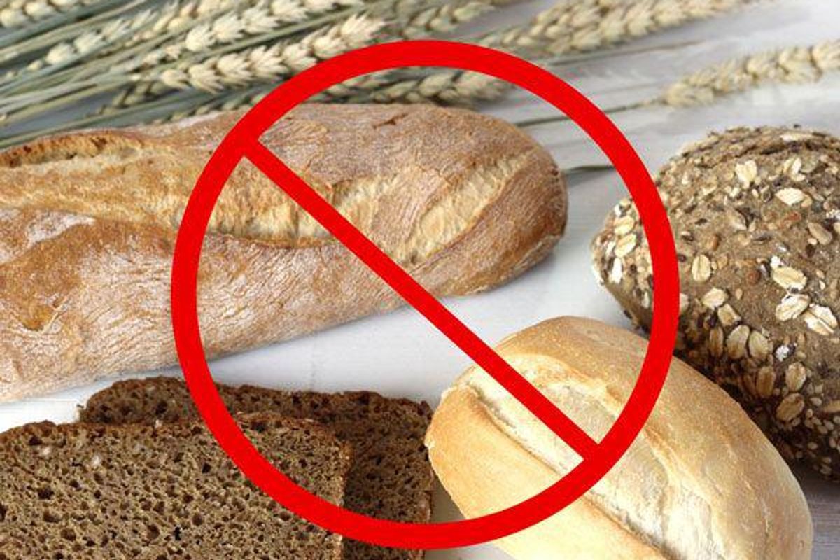 no symbol over bread