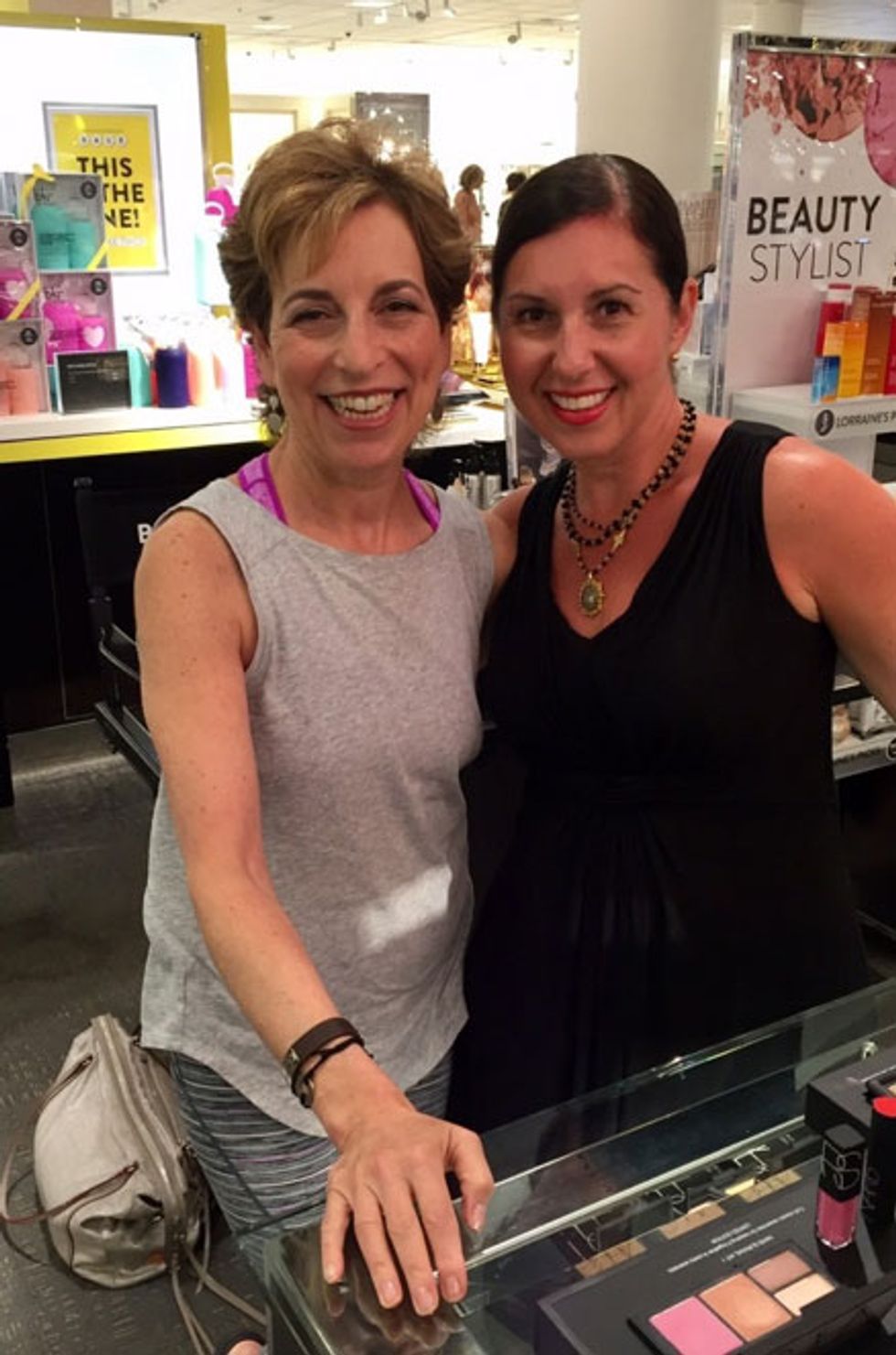 Nordstrom beauty stylist Lorraine Parker gave me a beautiful beauty makeover.