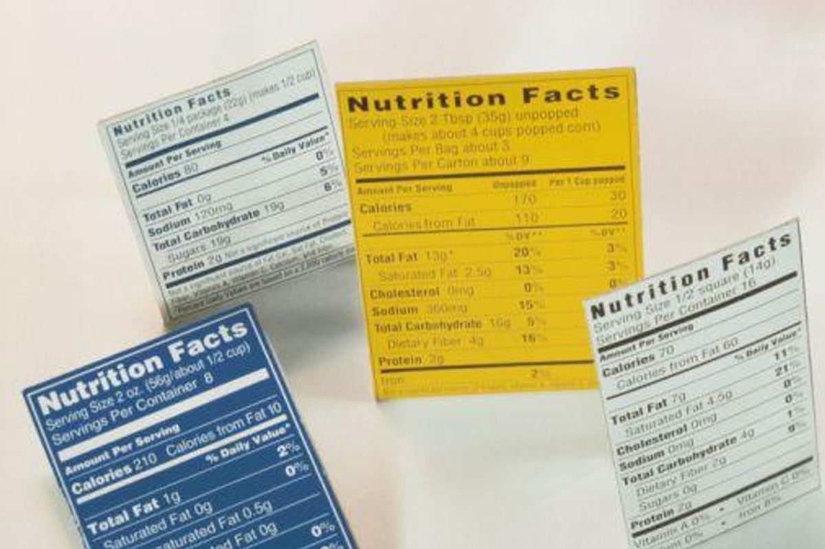 nutrition labels
