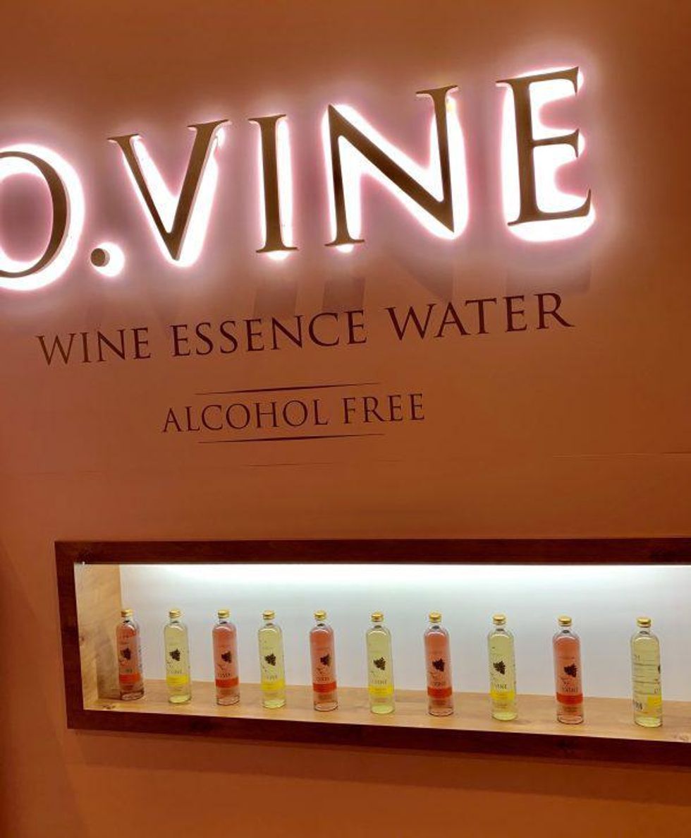 O'Vine Wine Essence Water provides a nonalcoholic alternative.