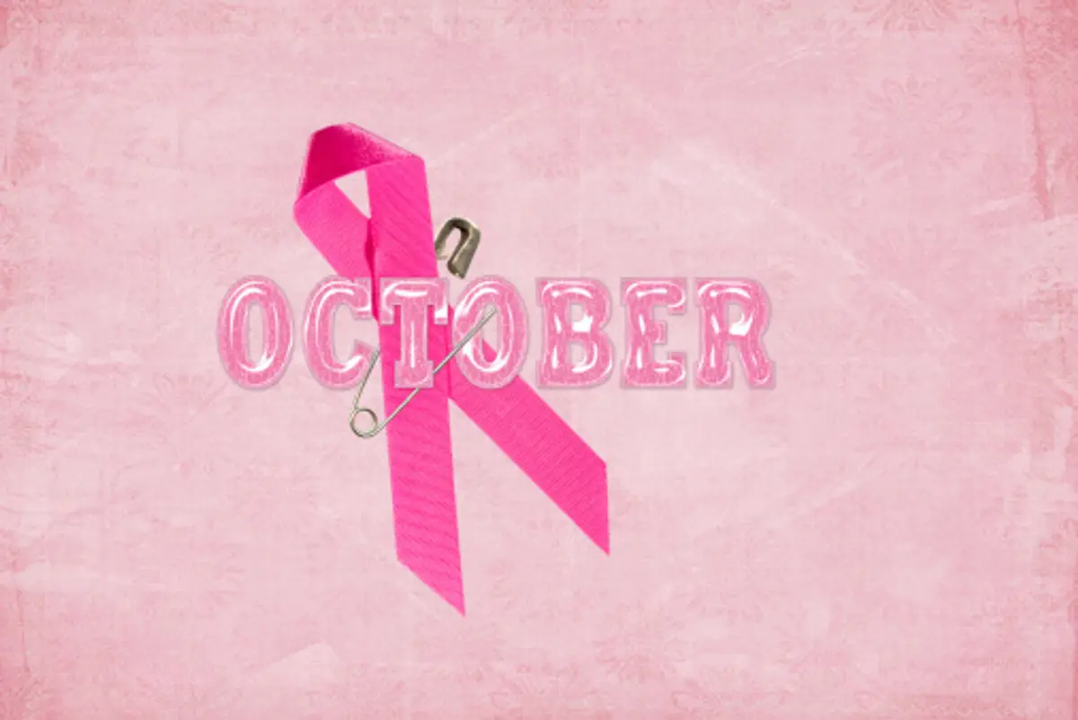 October Breast Cancer Awareness Ribbon