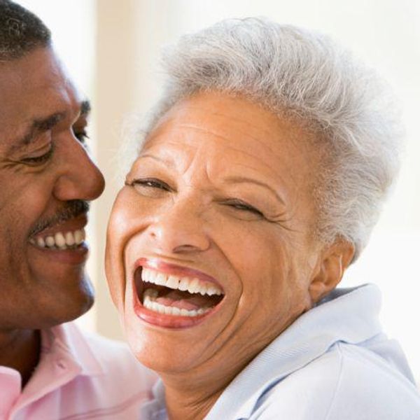 older couple laughing
