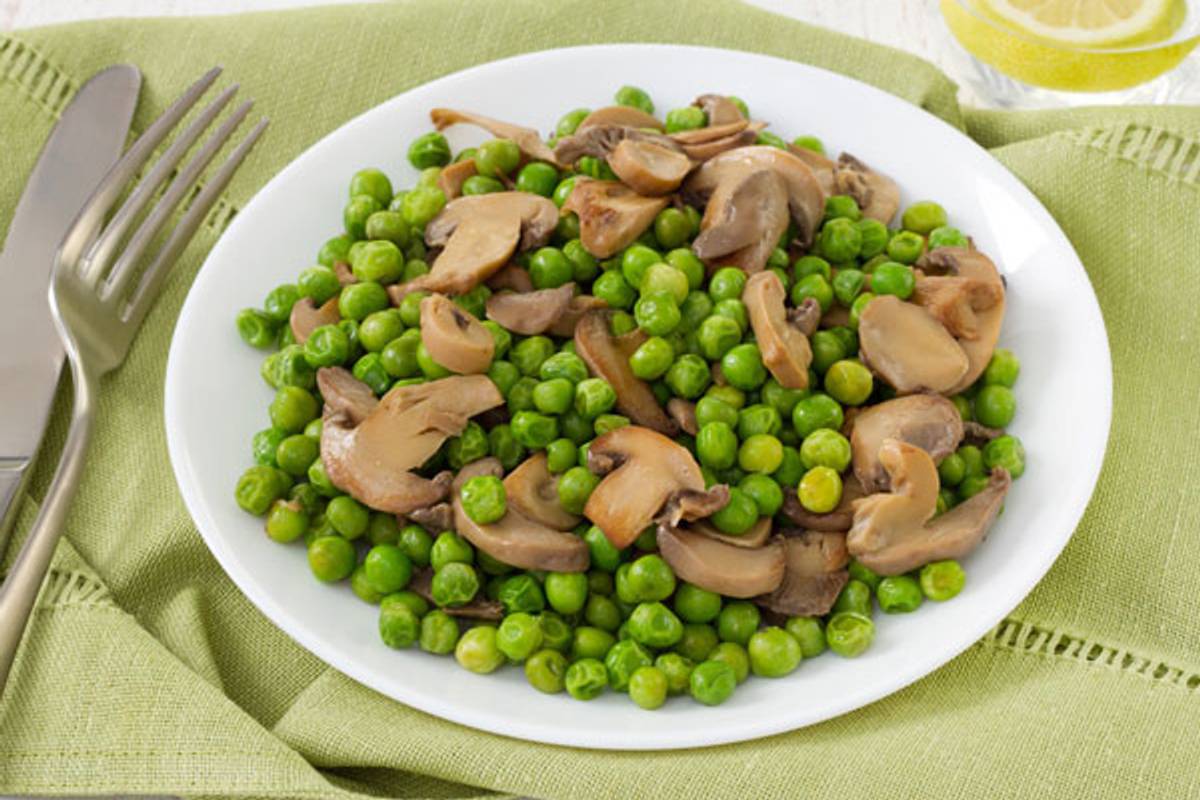 Onions and Mushrooms and Peas