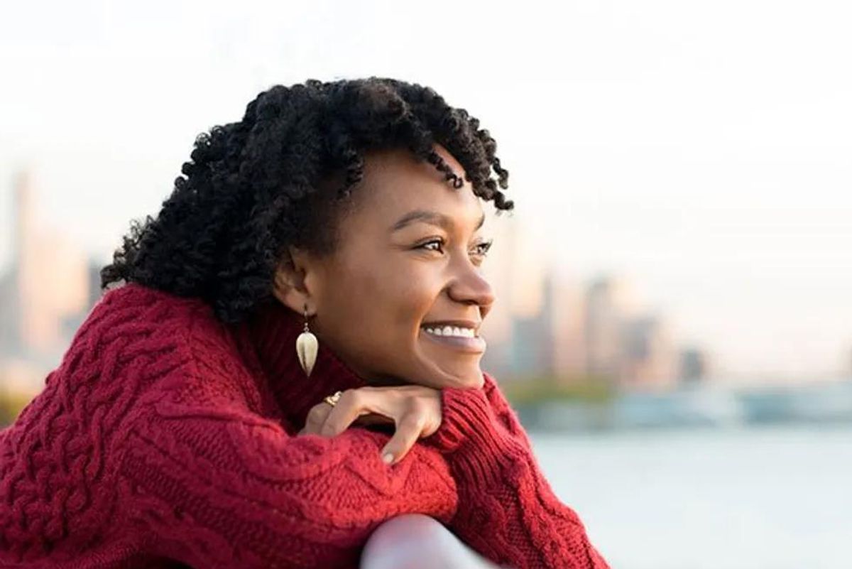 optimistic woman