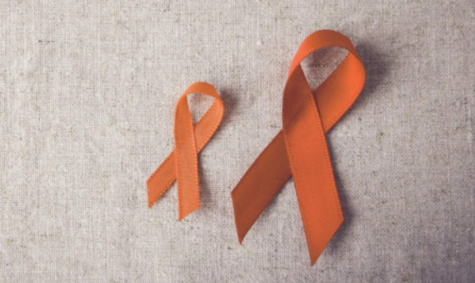 Orange ribbons are the symbol of bladder cancer. Photo courtesy of BCAN.org.