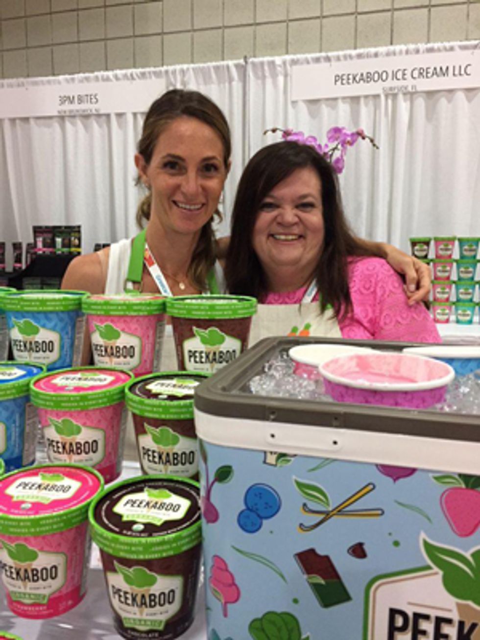 Peekaboo Ice Cream contains veggies! It was one of the busiest booths at the show.
