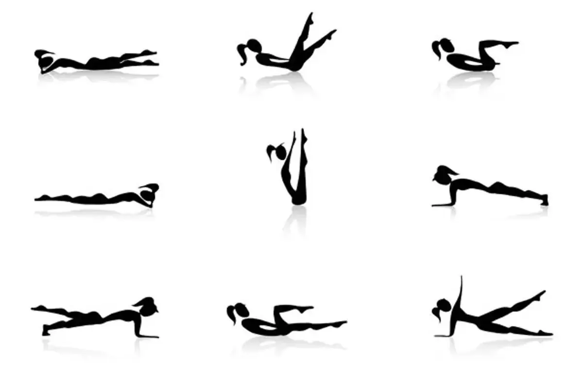 person doing core exercises