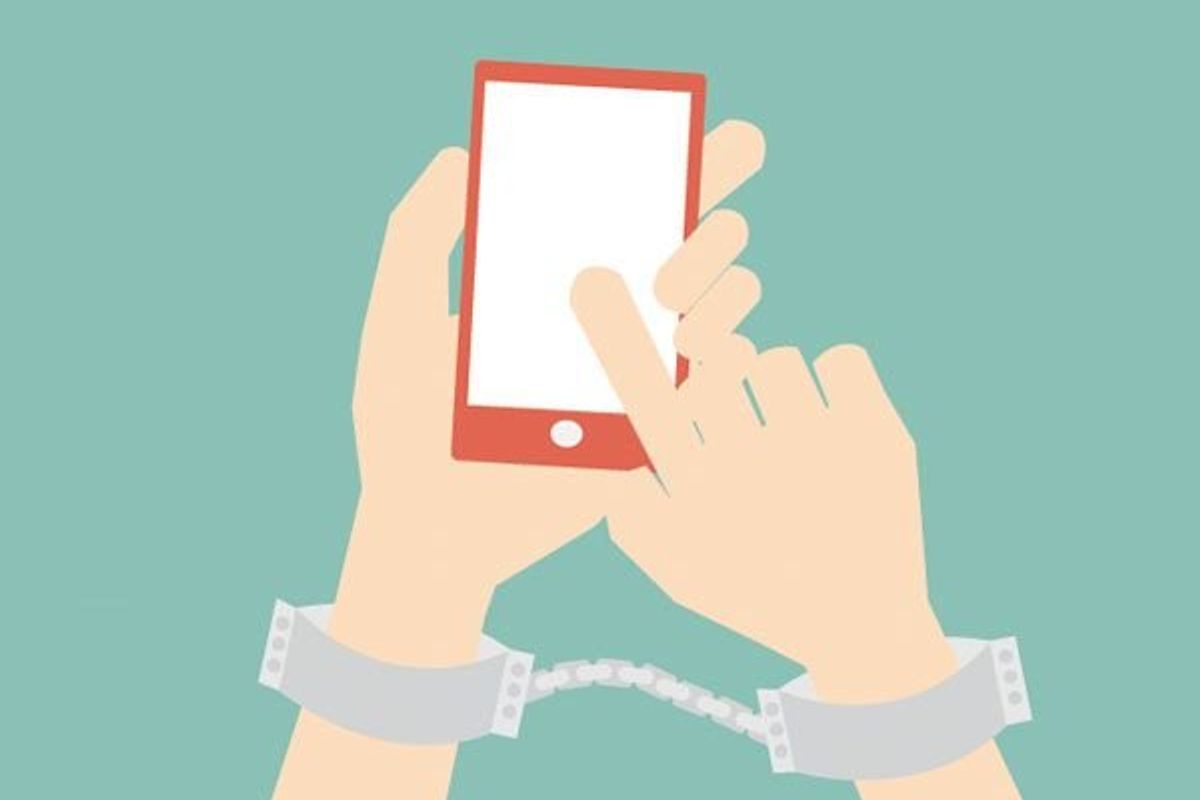 person holding a smartphone