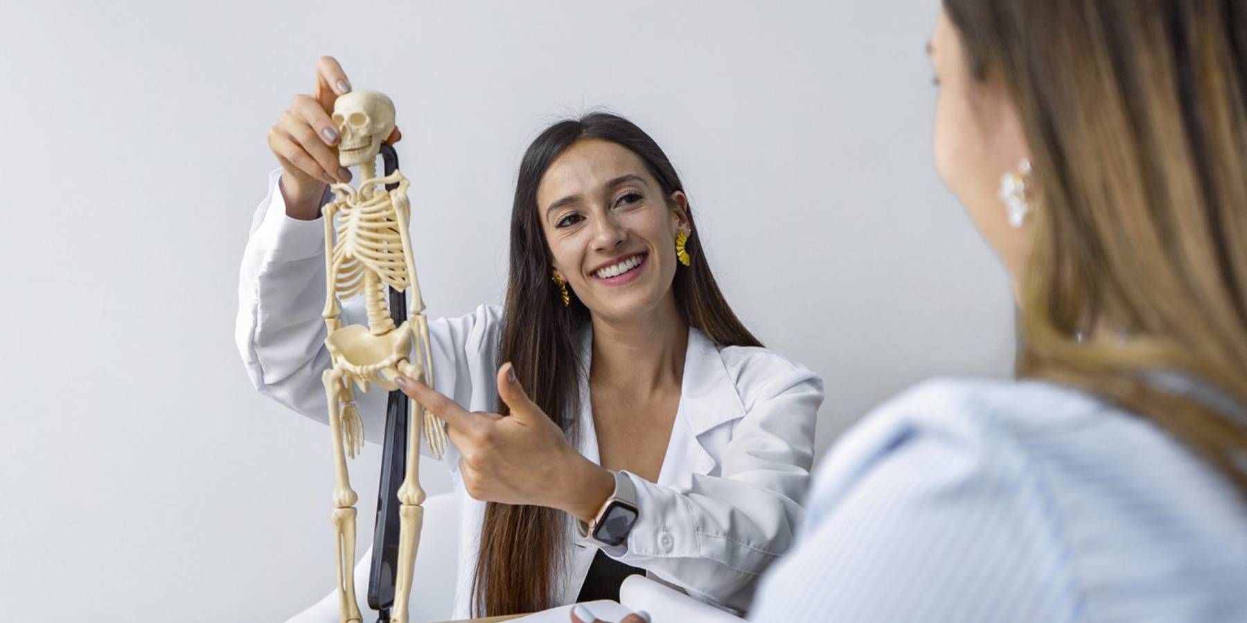 physician and patient in medical consultation at the clinic