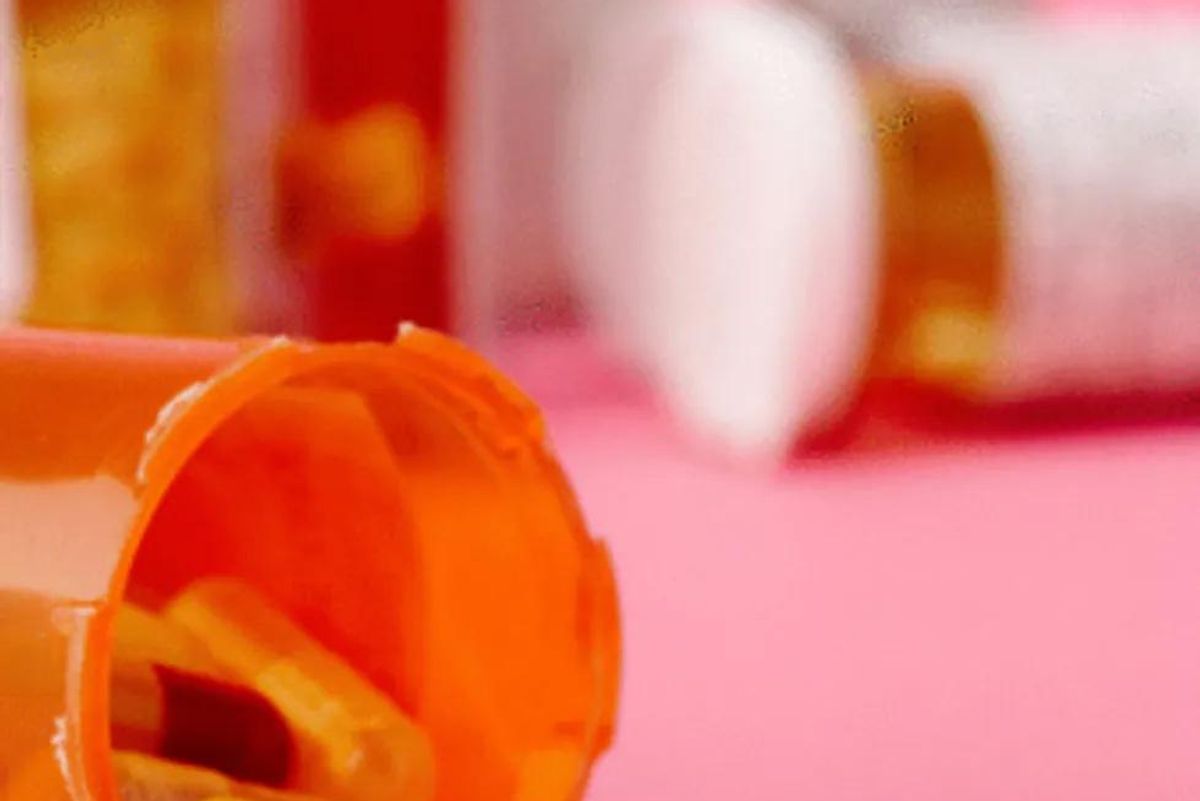 pills spilling from a bottle