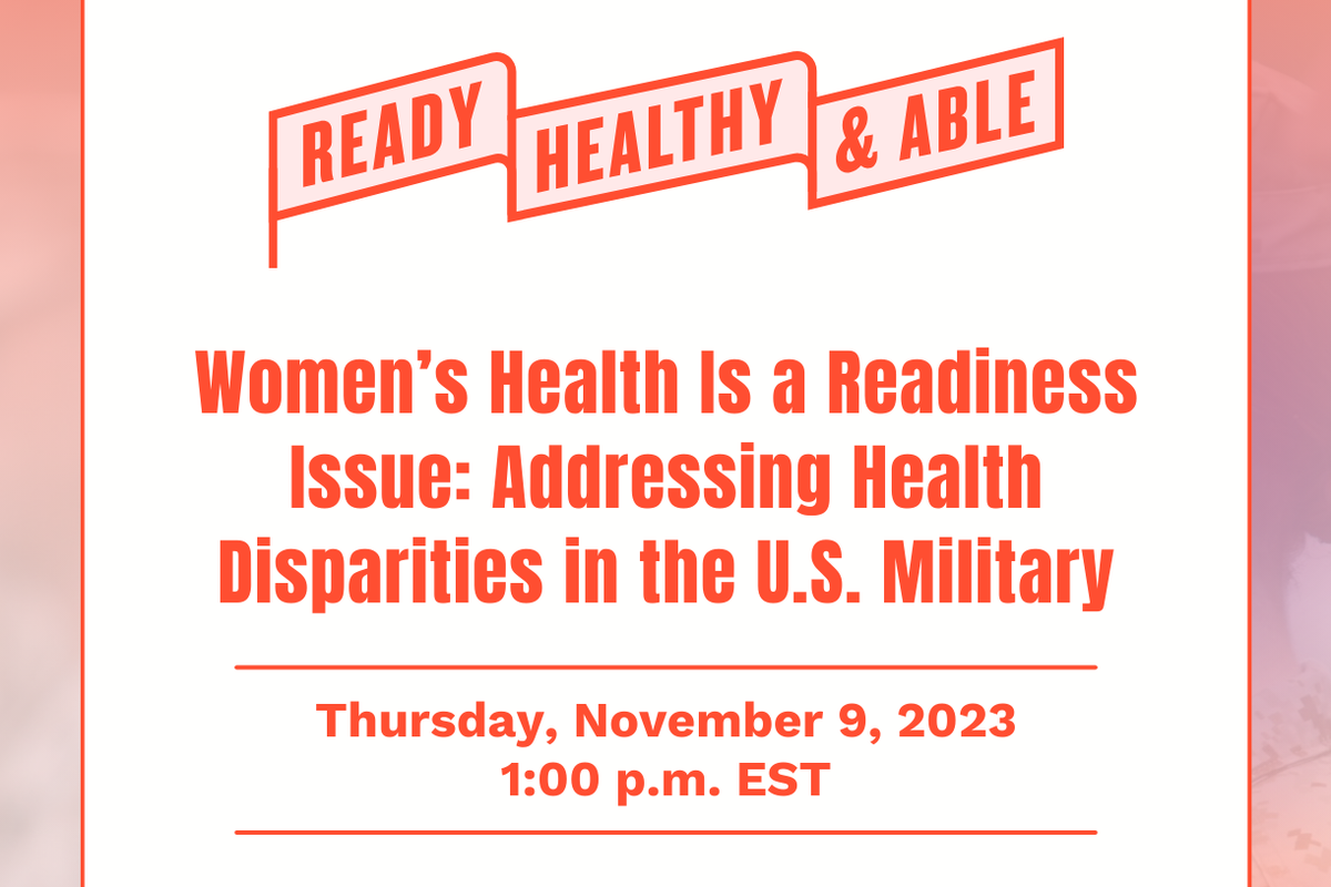 Policy Briefing: Women’s Health Is a Readiness Issue