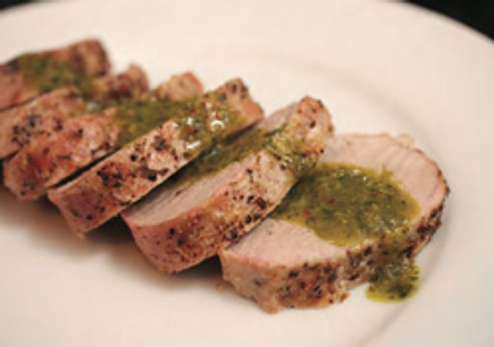 Pork Tenderloin With Chimichurri Sauce