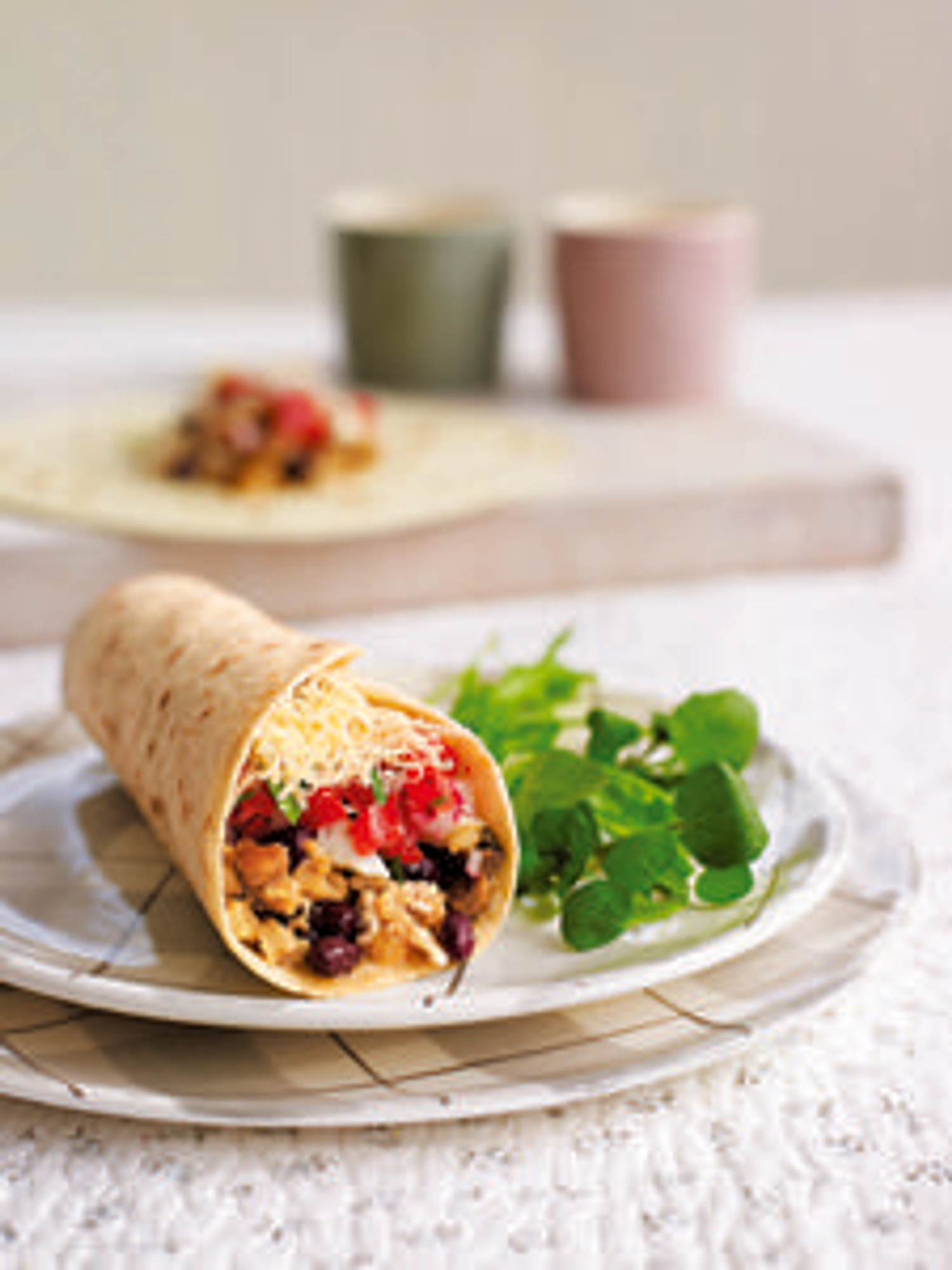 Portobello and Black Bean Breakfast Burritos