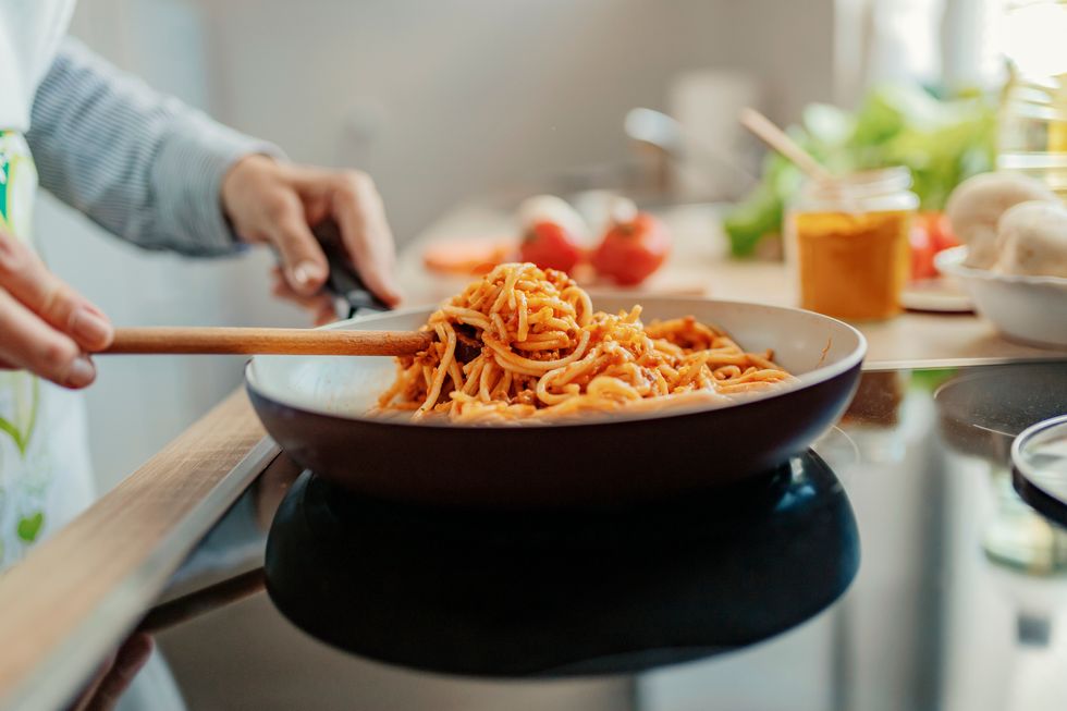 pot of spaghetti