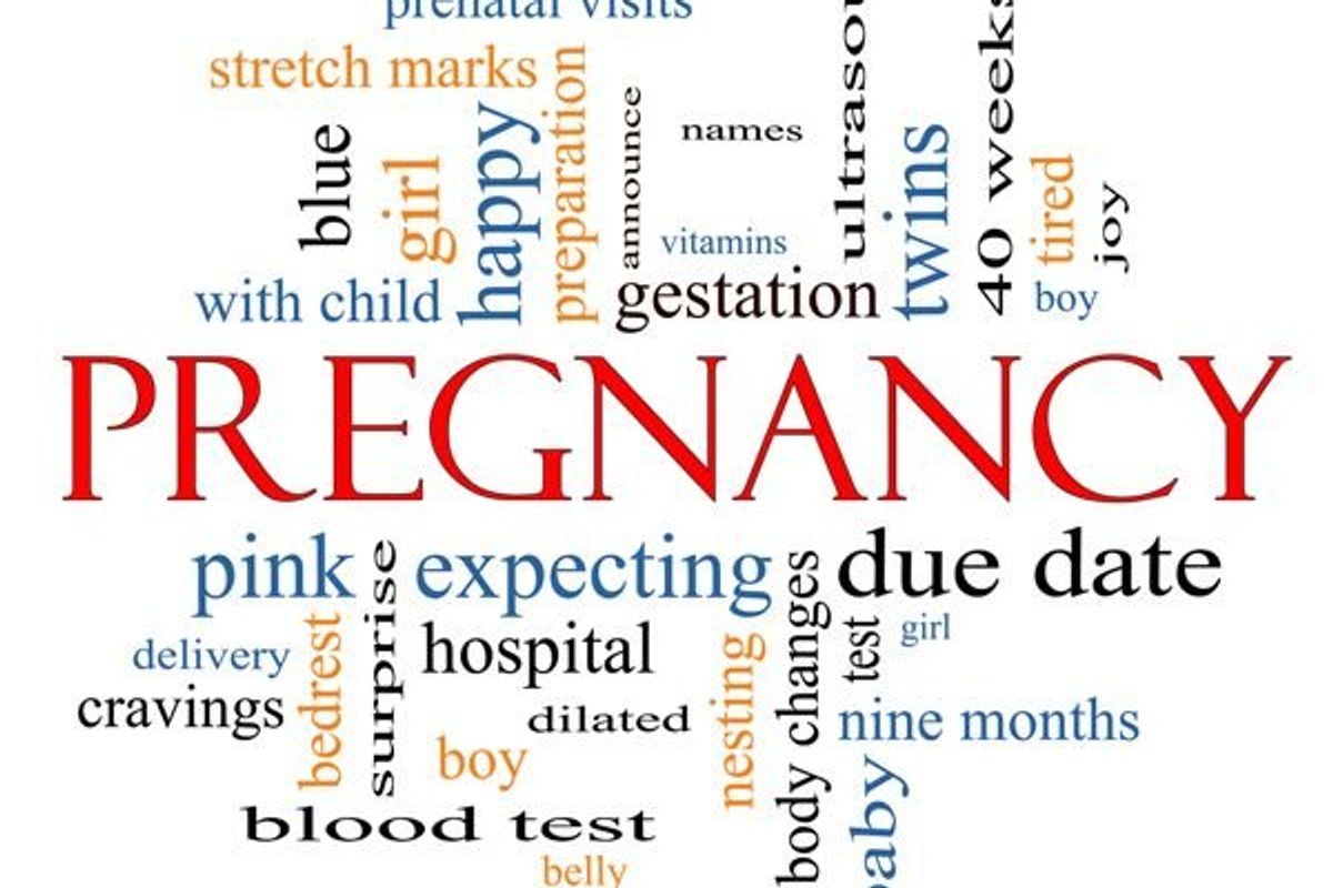 pregnancy word cloud