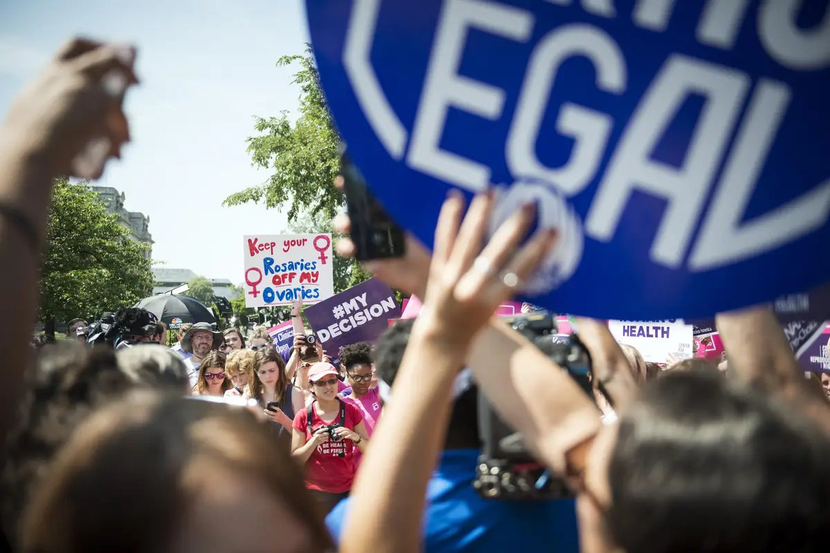 Pro-choice supporters