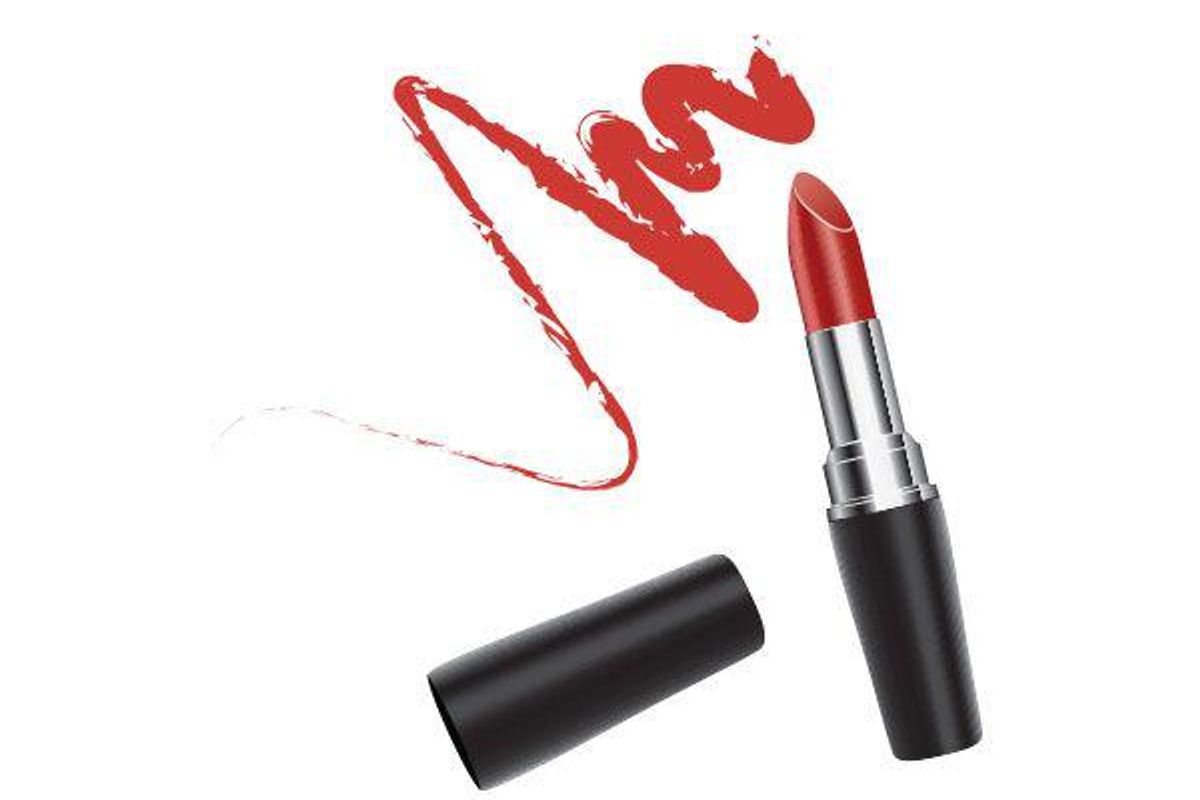 red lipstick